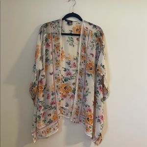 Bathing suit sheer, kimono coverup